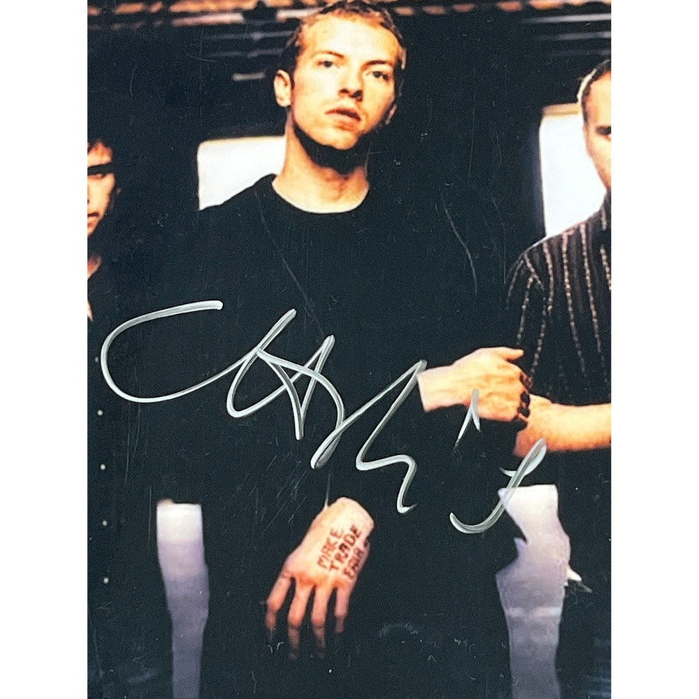 Chris Martin Authentic Hand Signed Autograph Photo Coldplay 8x10 COA Silver Ink - Picture 3 of 4